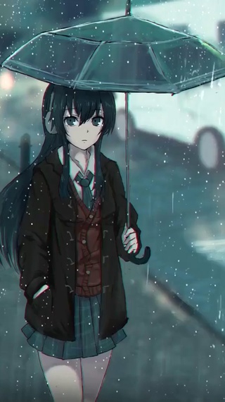 雨中漫步