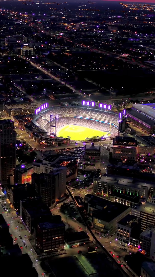 4k城市夜景航拍