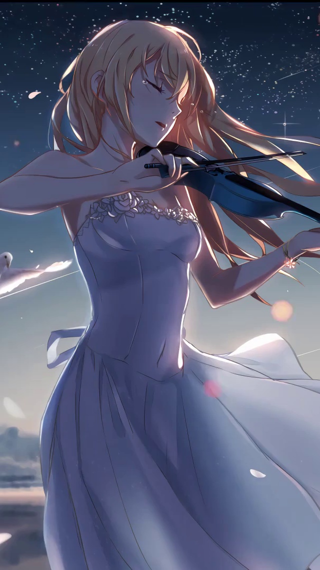 拉小提琴的少女