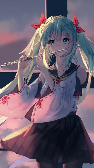 吹笛子的初音未来