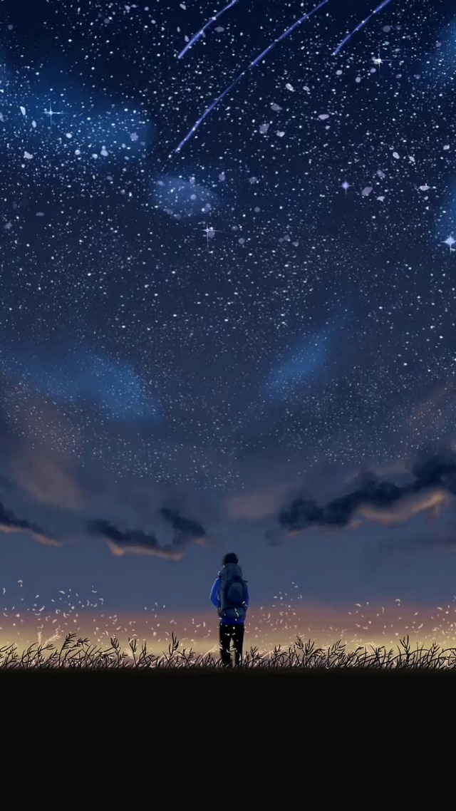 星空下的男孩