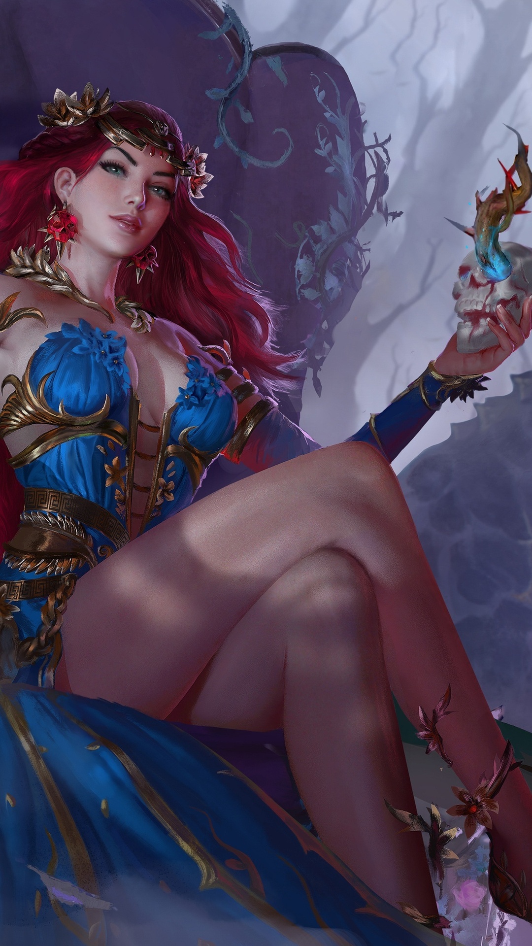 Smite神之浩劫 美女人物5k 遊戲壁紙 5120x2880壁紙