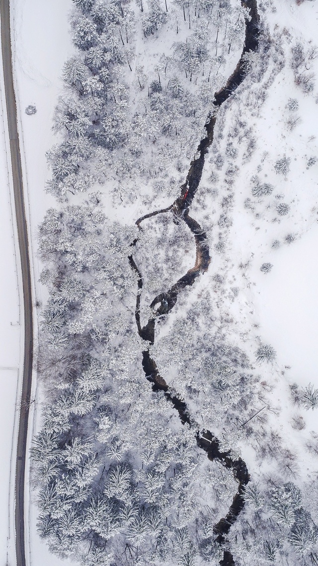 公路 冬天壁纸