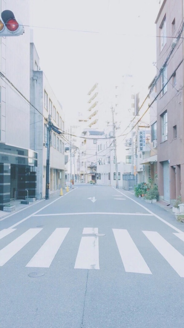 聊天背景圖片微通道路,城市風光,文藝