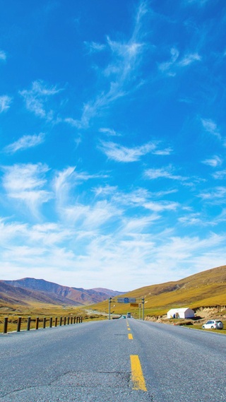 道路,天空