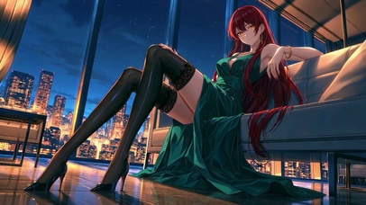 优雅黑丝女孩