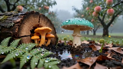 雨中森林