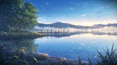 湖边风景
