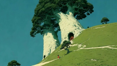 4K 护眼绝美 双树同冠 
