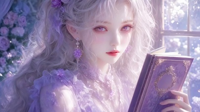 窗边温柔少女