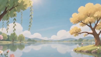 钱塘湖景色