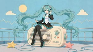蓝发初音未来