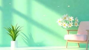护眼小清新绿景