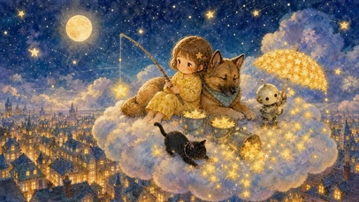 大狗狗的守护&钓星星的小女孩