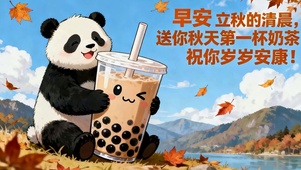 秋天第一杯奶茶