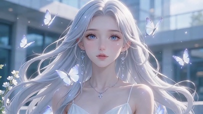 梦幻银发美女