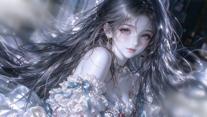 梦幻琉璃婚纱少女