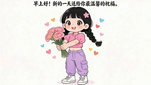 早上好