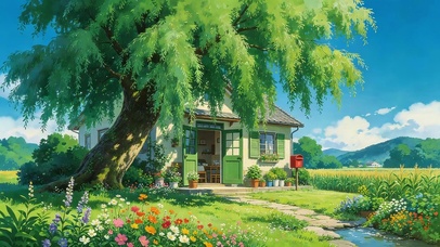 大树下小屋
