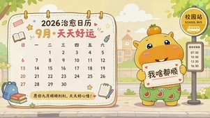 九月治愈校园好运日历