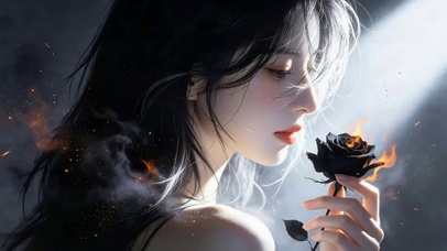 黑玫瑰火焰女孩