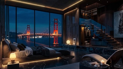 跨海大桥夜色