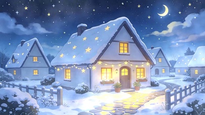 夜景雪景