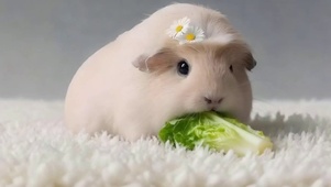 荷兰猪吃菜
