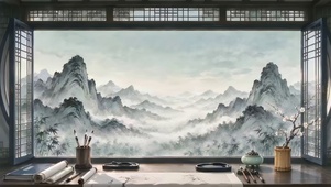 国风水墨画
