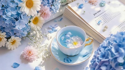 小清新花茶