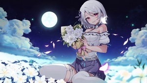 白毛少女