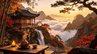 古韵山川云海楼阁