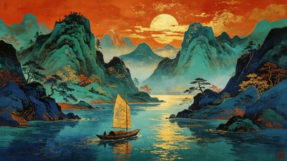 鎏金青绿大好山河！