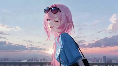 治愈可爱女孩