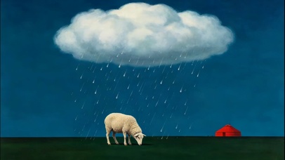 雨云下的绵羊