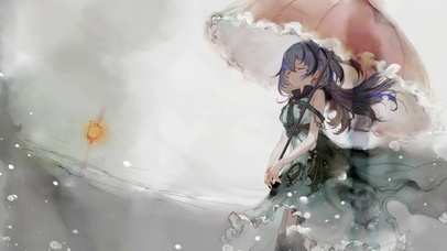 打伞女孩