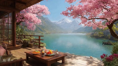 樱花树木