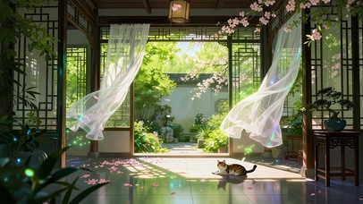唯美古风庭院