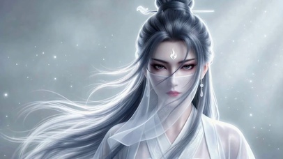 古风仙气面纱美人