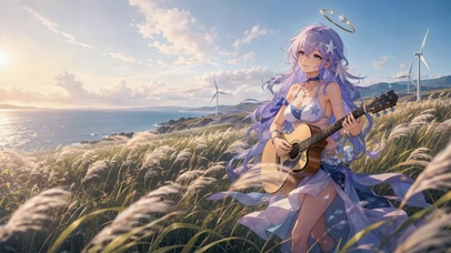 海边弹吉少女知更鸟