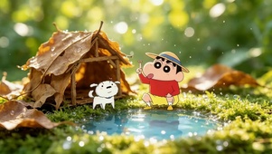 迷你世界 小新的枯叶小屋