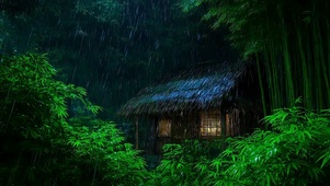 雨天竹林