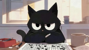 学习的黑猫