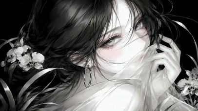 暗黑氛围感清冷美少女