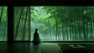 禅意竹窗
