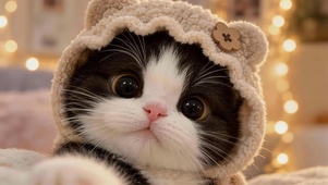 可爱呆萌猫咪