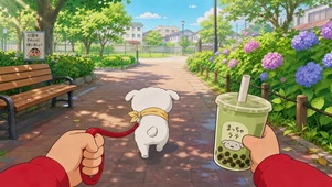 早晨去逛公园