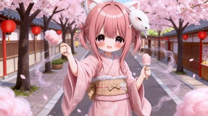 樱花狐耳少女