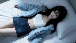 可爱居家女孩