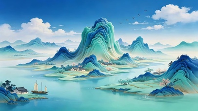 千里江山青绿图